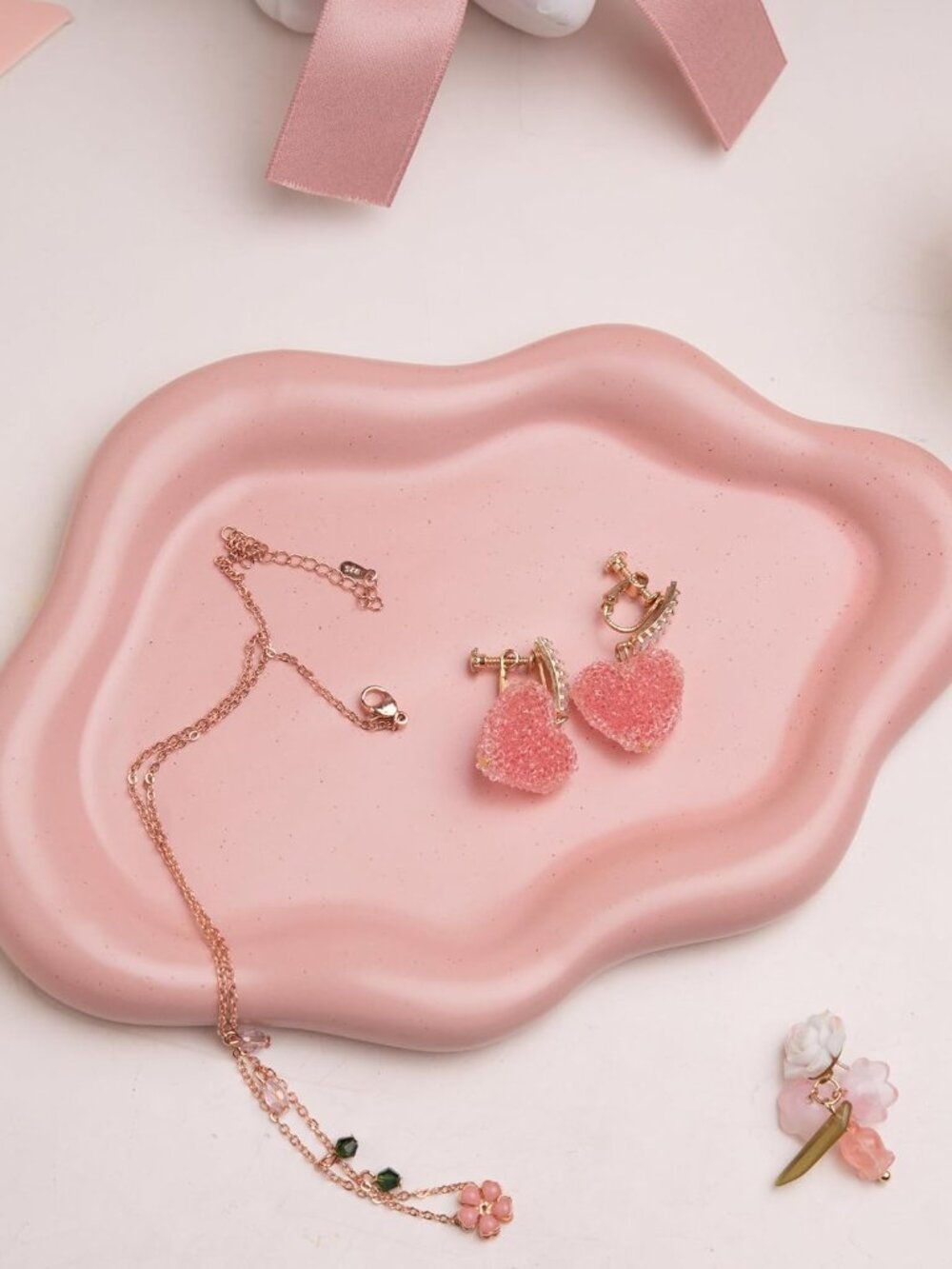 Cloud Trinket Dish, Chubby Jewelry Tray, Ceramic Jewelry Ring Trinket Dish for R